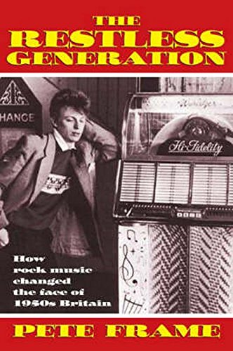 Book cover: man in suit beside a vintage jukebox, red background.