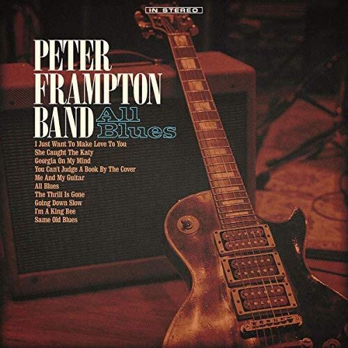 Peter Frampton “All Blues” vinyl record cover with guitar and amps.