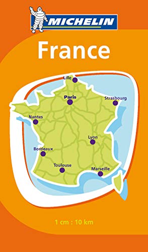 Michelin mini map of France, showing major cities and scale.