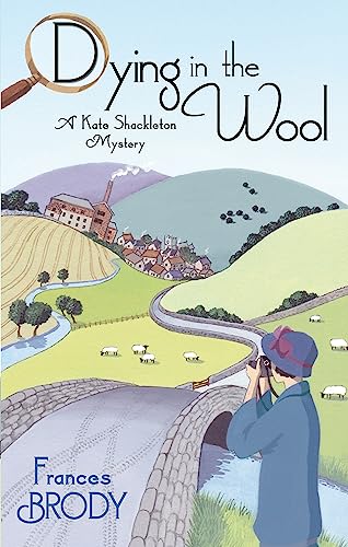 Book cover: illustrated landscape, magnifying glass, woman with camera.