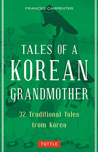 Green book cover with a portrait of a Korean person in traditional hat.
