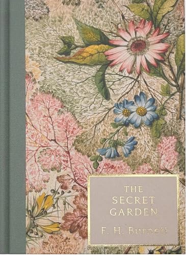 Book cover with floral design and title “The Secret Garden.”