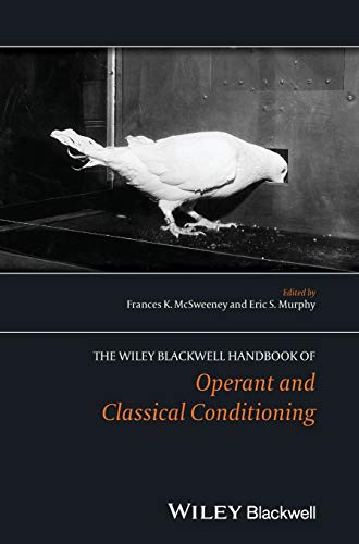 Book cover featuring a white pigeon and title: "Operant and Classical Conditioning".