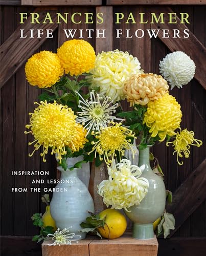 Book cover with a rustic wooden background and vibrant yellow chrysanthemums.