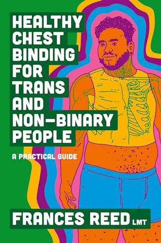 Book cover with illustration of a person and text about chest binding.
