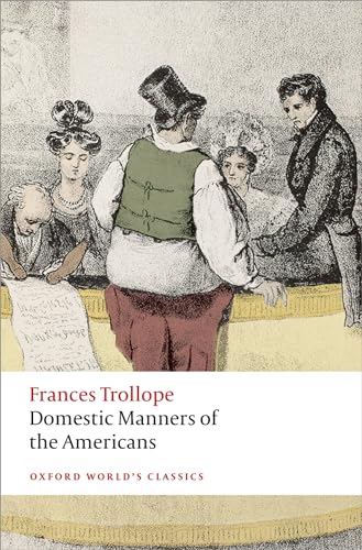 Book cover: “Domestic Manners of the Americans” with 19th-century illustration.