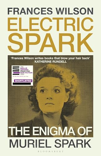 Book cover: “Electric Spark” by Frances Wilson, portrait of Muriel Spark.