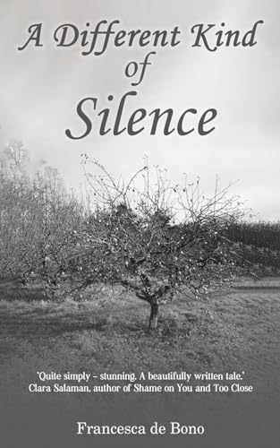 Book cover: “A Different Kind of Silence” with a bare tree image.