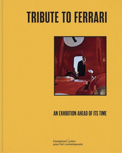 Yellow book cover with a red Ferrari interior and driver image.
