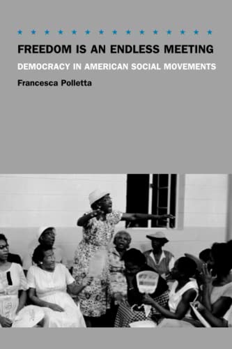 Book cover: “Freedom is an Endless Meeting” with a historical photo.