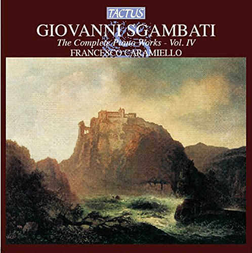 "CD cover with a landscape painting and white text on a maroon background."