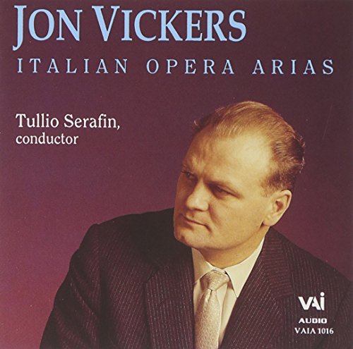 CD cover featuring portrait of tenor Jon Vickers, with text details.