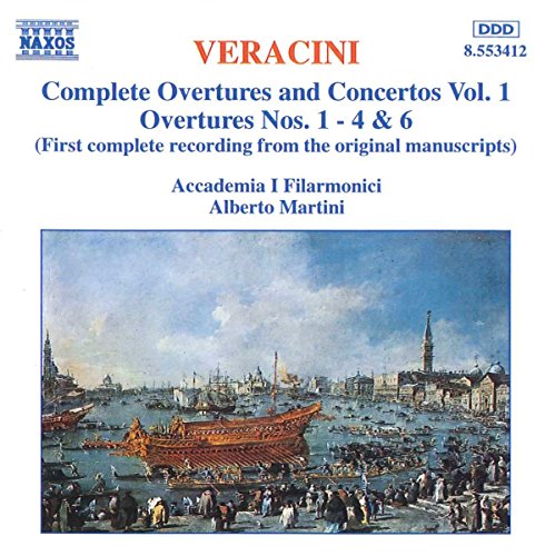 CD cover for Francesco Maria Veracini’s “Complete Overtures and Concertos Vol. 1.”