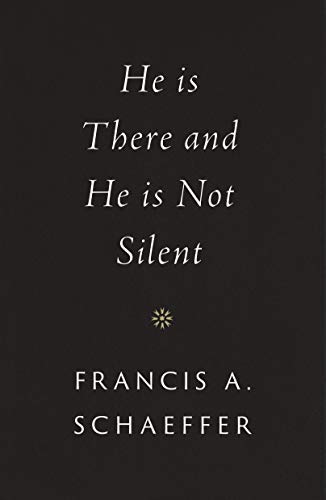 Black book cover with white text: "He Is There and He Is Not Silent.