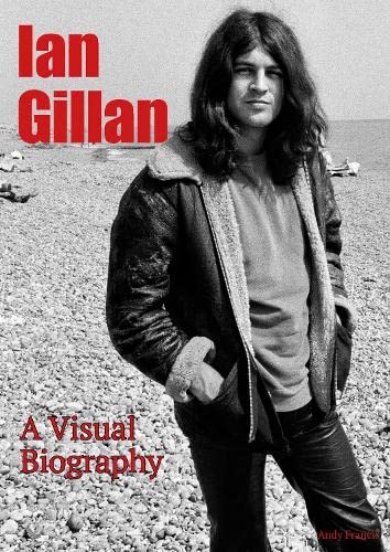 Black and white cover of Ian Gillan biography, showing him in a coat.
