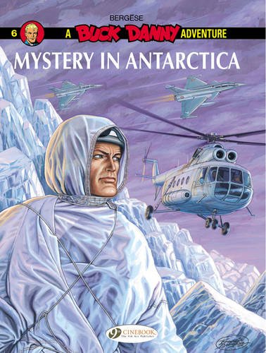 Book cover: man in Antarctic gear, helicopter, and fighter jets.