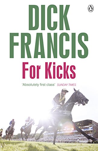 Book cover: "For Kicks" by Dick Francis, featuring a horse race.