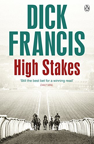 Book cover for "High Stakes" by Dick Francis, featuring horse racing.