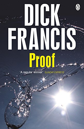 Book cover for "Proof" by Dick Francis, featuring splashing water.