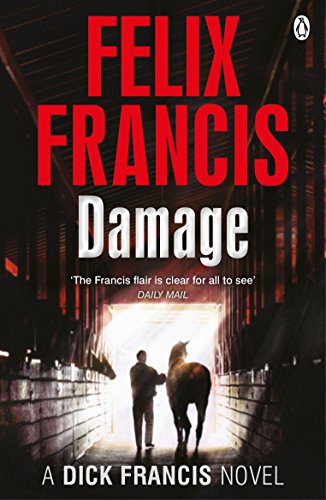 Book cover: "Damage" by Felix Francis, showing a man and horse in a tunnel.