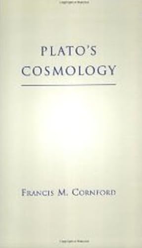 Book cover for Plato's Cosmology by Francis M. Cornford with simple black text.