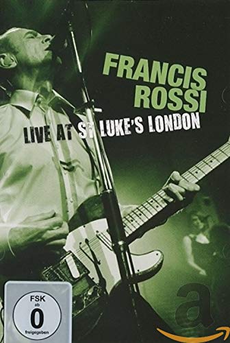 Francis Rossi playing guitar live on stage, DVD cover.