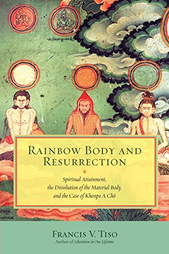 Book cover with Tibetan Buddhist imagery and the title "Rainbow Body and Resurrection.