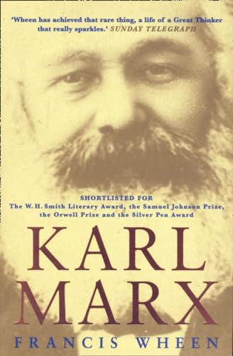 Book cover featuring a portrait of Karl Marx, with title and author name.