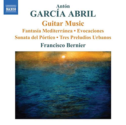 CD cover for Francisco Bernier’s guitar music with ocean scene.