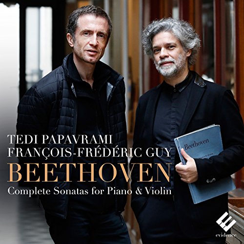 CD cover featuring two men and text: “Beethoven Complete Sonatas.”