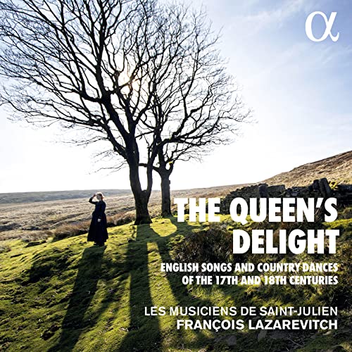 CD cover: landscape with bare tree, figure, and text "The Queen's Delight".