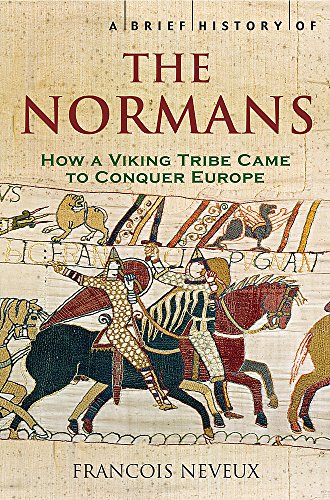 Book cover depicting Norman cavalry from the Bayeux Tapestry.