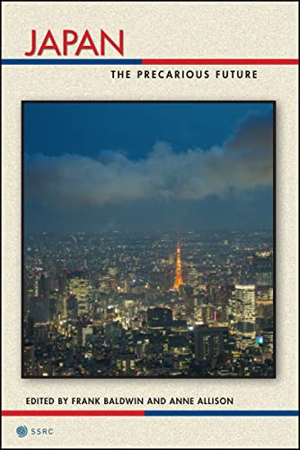 Book cover: “Japan: The Precarious Future” with a city skyline.