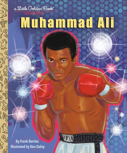 Cover of “Muhammad Ali: A Little Golden Book Biography” featuring an illustration of the boxer.