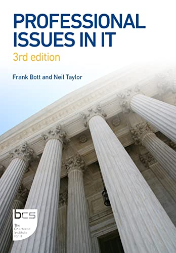 Book cover: "Professional Issues in IT," 3rd edition, with courthouse image.