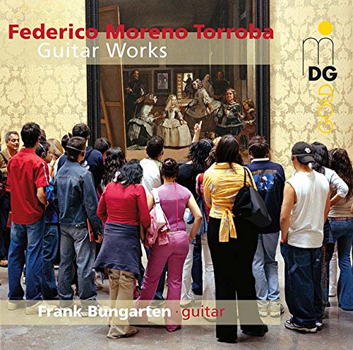 CD cover featuring a museum scene and text: "Federico Moreno Torroba Guitar Works".