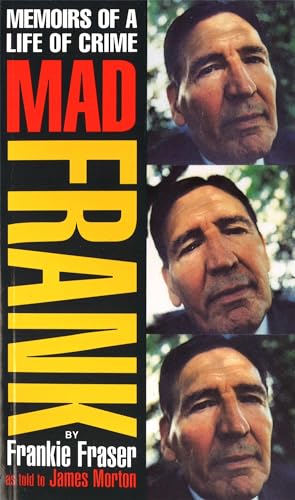 Book cover: "Mad Frank" with three portraits of a man.