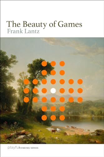Book cover: "The Beauty of Games" with landscape and orange dots.