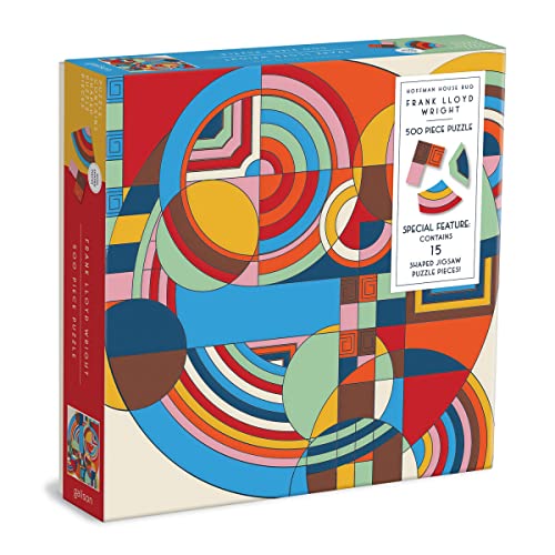 Puzzle box featuring Frank Lloyd Wright’s Hoffman House design in geometric shapes.