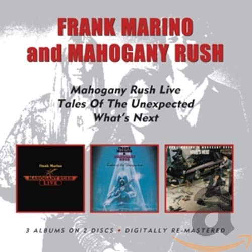CD cover featuring Frank Marino and Mahogany Rush with three album art thumbnails below.