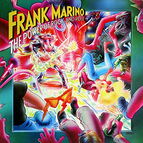 CD cover art: Frank Marino album with energetic, colorful figures.