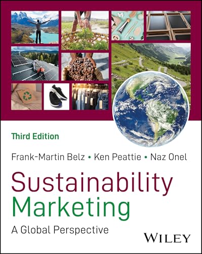 Book cover with images of nature, Earth, and sustainable products.