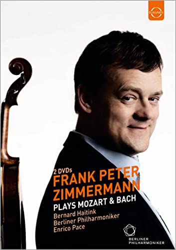 DVD cover featuring violinist Frank Peter Zimmermann and a violin.