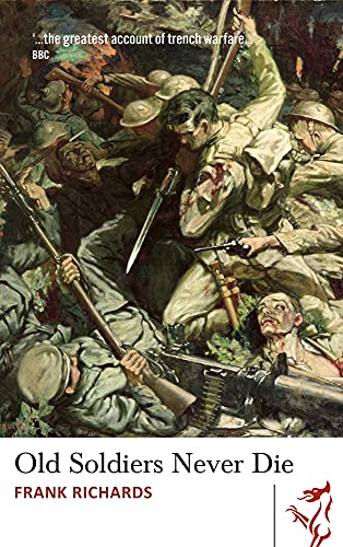 Book cover depicting a chaotic, painted scene of soldiers in trench warfare.
