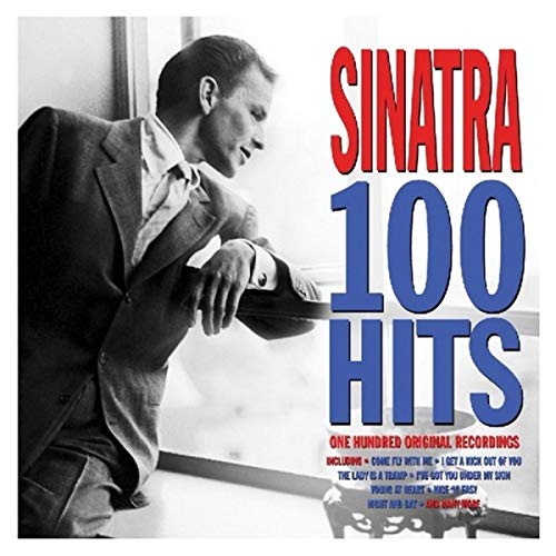 Frank Sinatra “100 Hits” CD cover with a portrait of Sinatra in a suit.