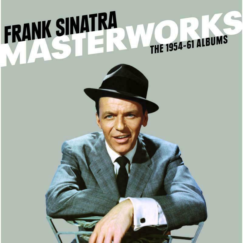 Frank Sinatra album cover, featuring a portrait of the singer in a suit and hat.