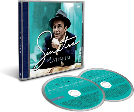 Frank Sinatra “Platinum” CD case with two discs and portrait.