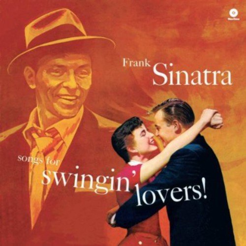 Frank Sinatra album cover, "Songs For Swingin' Lovers!", with portraits.