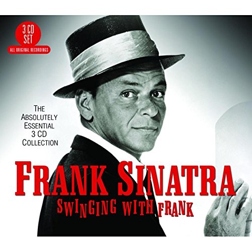 "CD cover featuring a black and white photo of Frank Sinatra wearing a fedora."