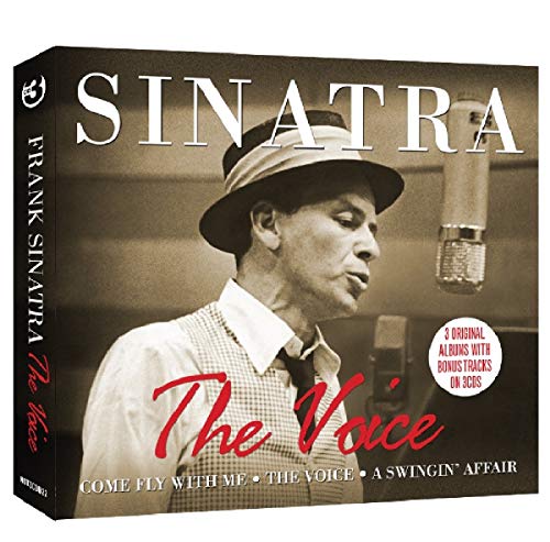 Frank Sinatra album cover, "The Voice," featuring a portrait of Sinatra.